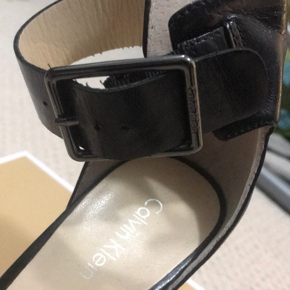 Calvin Klein Zebra Subtle Black Leather Strappy - Picture 8 of 8